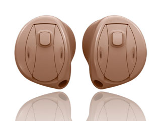 A pair of in the ear (ITE) hearing aids