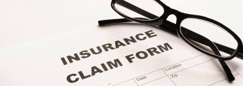 An insurance claim form